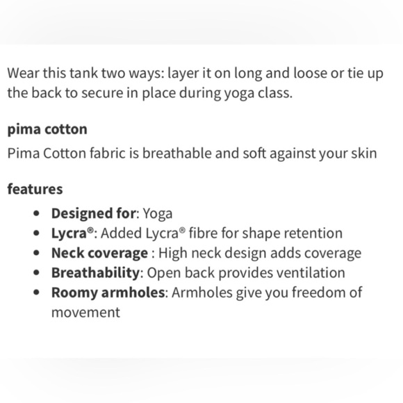 Lululemon All Tied Up Tank Size 4 🖤🩶 - Picture 10 of 10